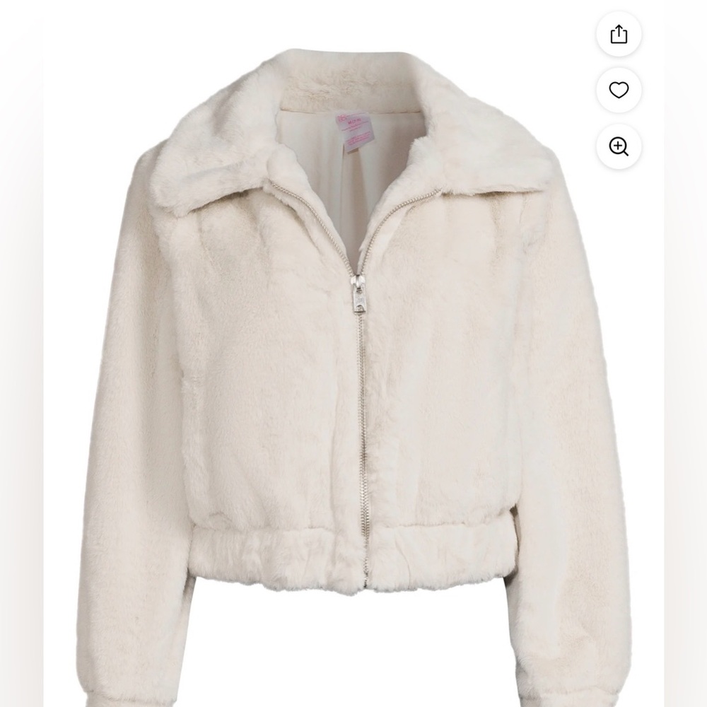 🤍 No Boundaries Faux Fur Bomber Jacket – Size XXL (19) - Picture 5 of 7